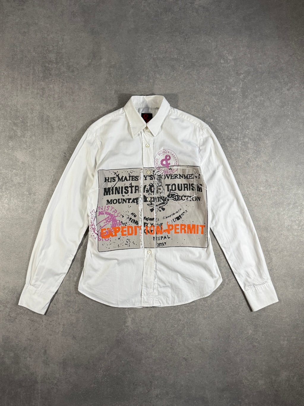 Vintage Rare Dolce & Gabbana Black Label White shirt