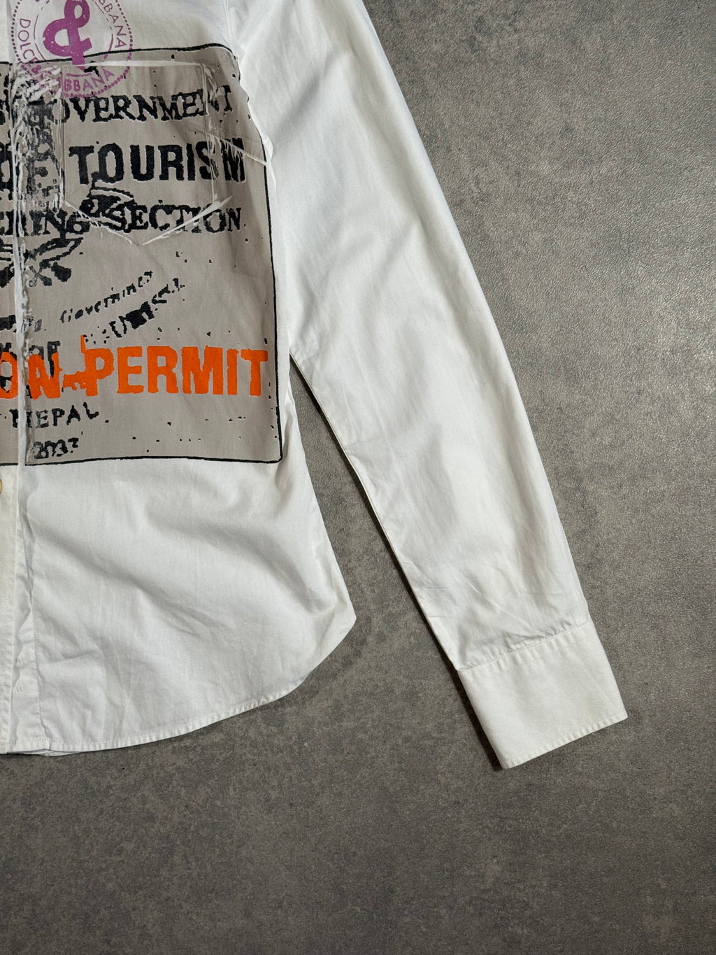 Vintage Rare Dolce & Gabbana Black Label White shirt