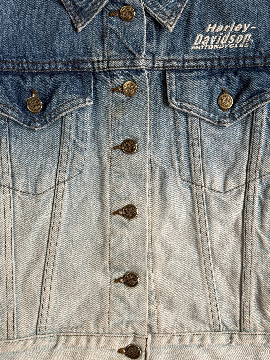 Vintage Harley Davidson Denim Jacket