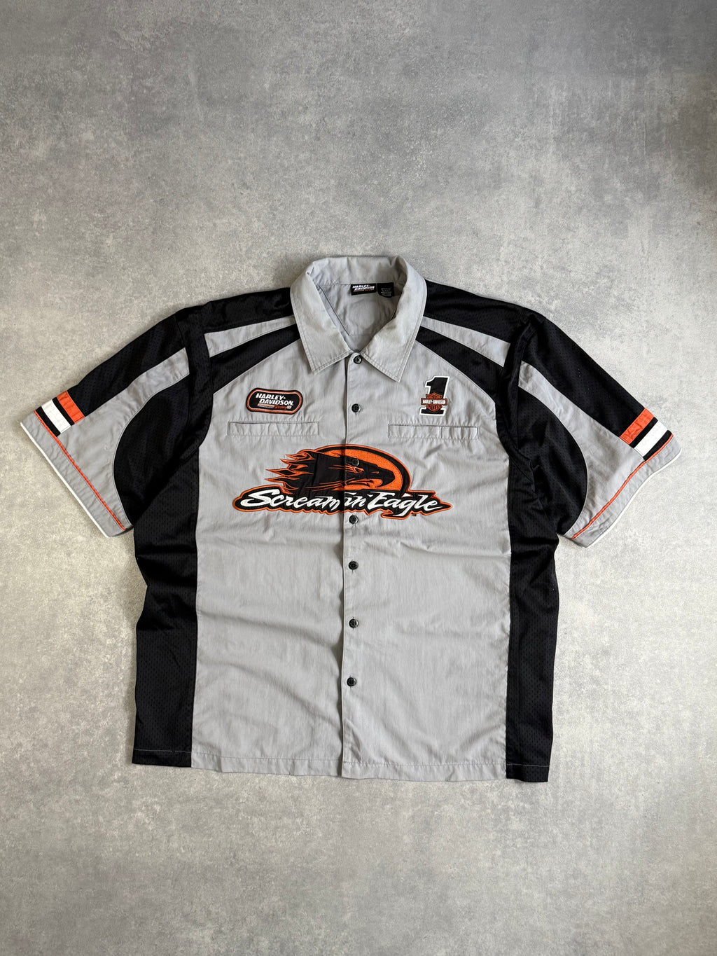 Vintage Harley Davidson Racing Screamin Eagle Shirt