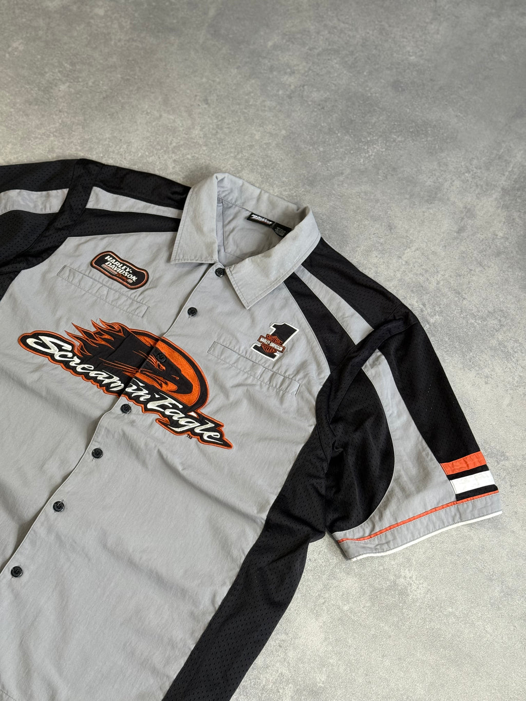 Vintage Harley Davidson Racing Screamin Eagle Shirt