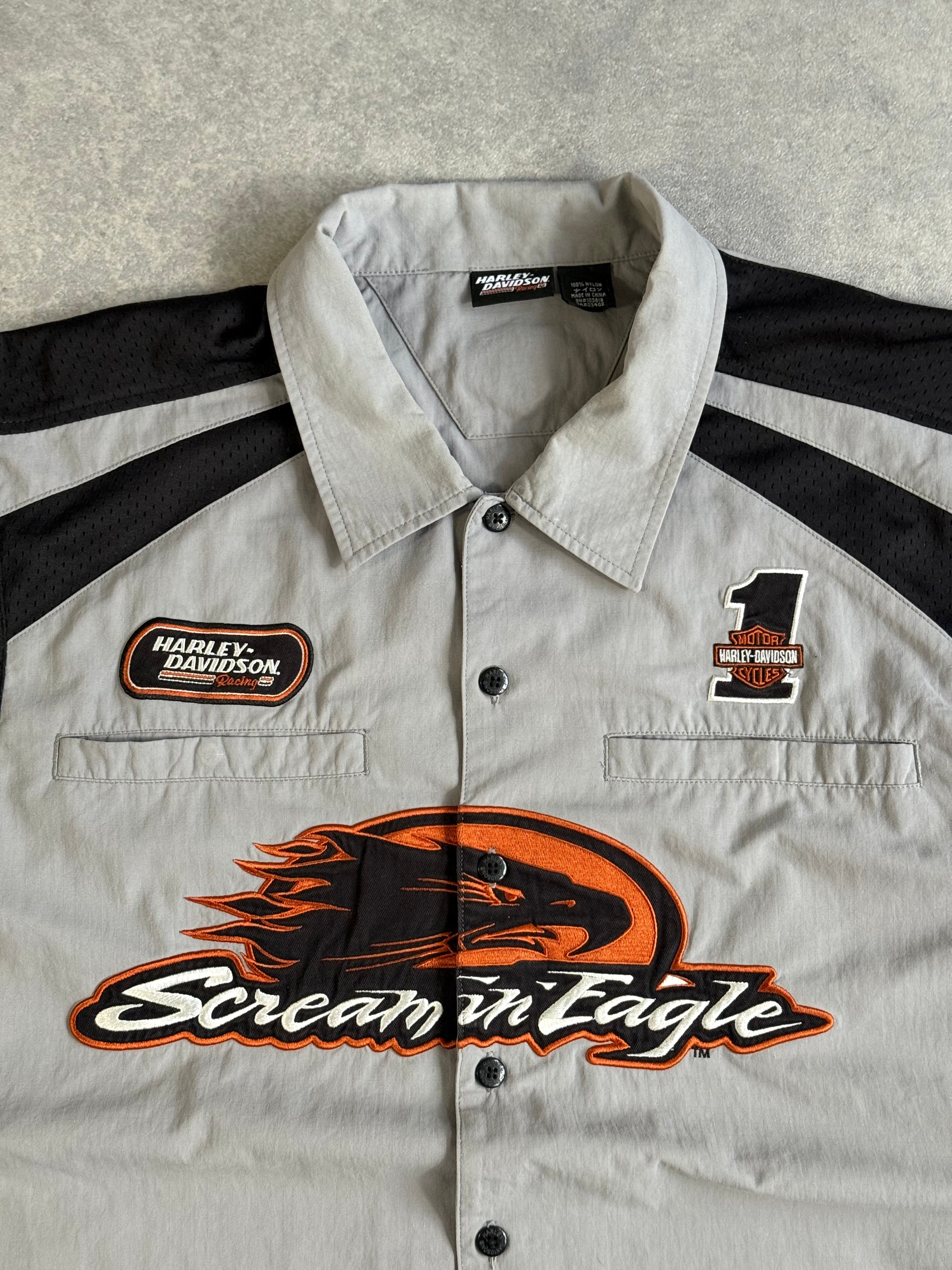 Vintage Harley Davidson Racing Screamin Eagle Shirt