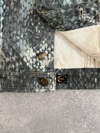 Vintage 1990's Roberto Cavalli Snakeskin Denim Jacket