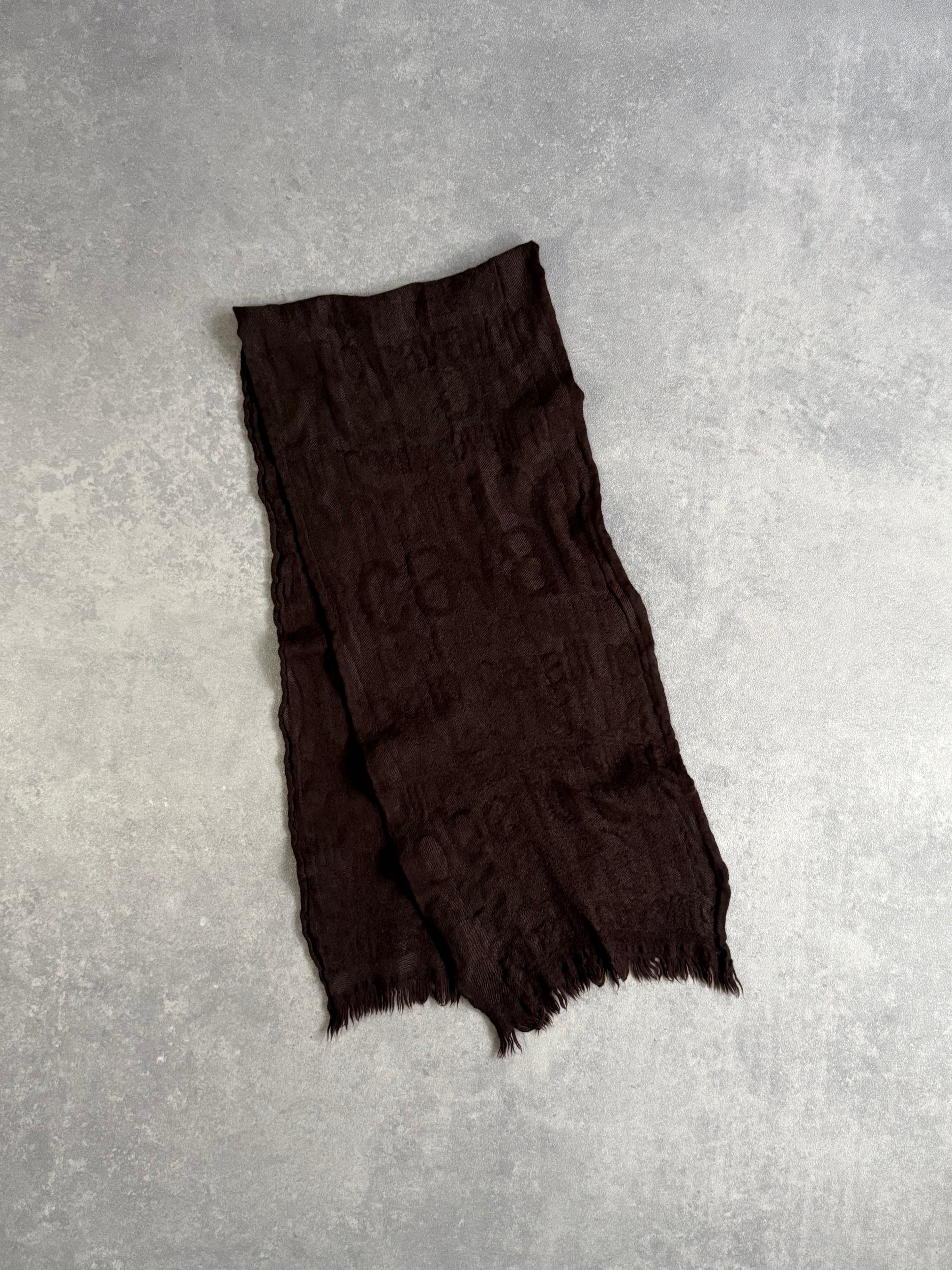 Vintage Roberto Cavalli Logo Print Scarf