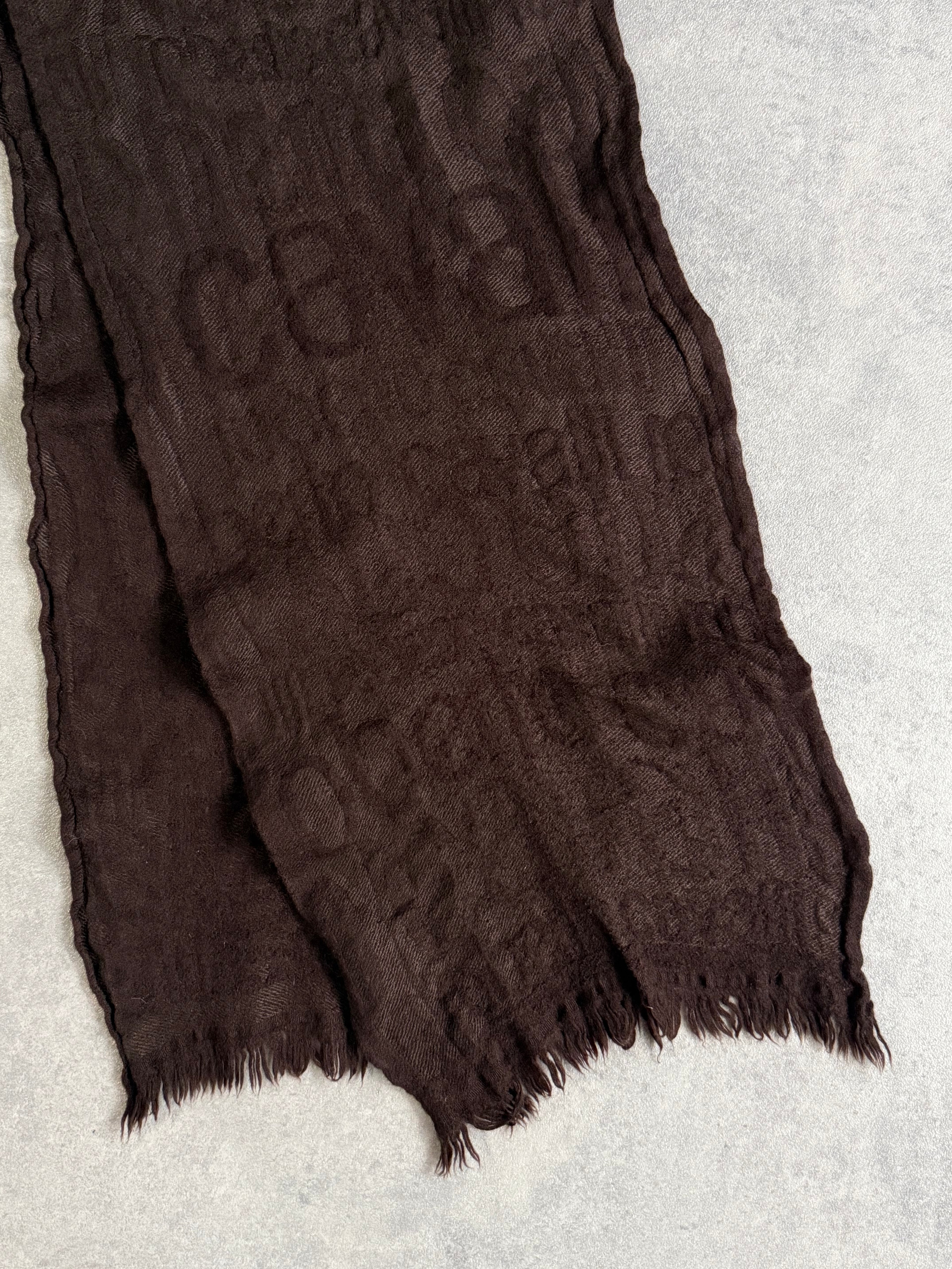 Vintage Roberto Cavalli Logo Print Scarf