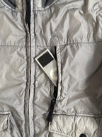 Stone Island 2012 Grey 30th Anni Garment Dyed Nylon Tela Quilted Jacket