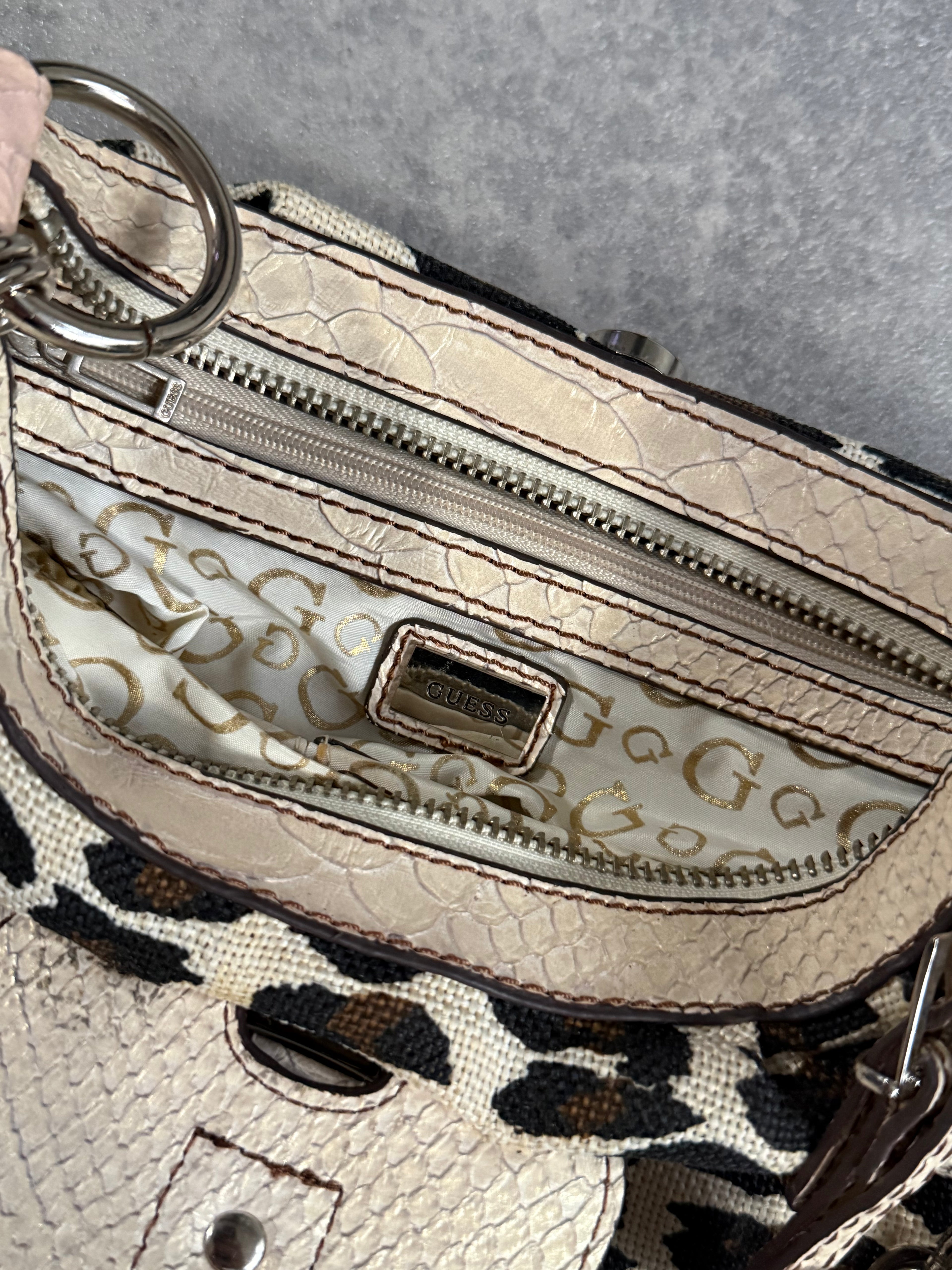 Vintage Guess Leopard Print Bag