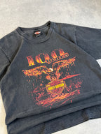 Vintage Harley Davidson Faded Eagle Flame T-shirt