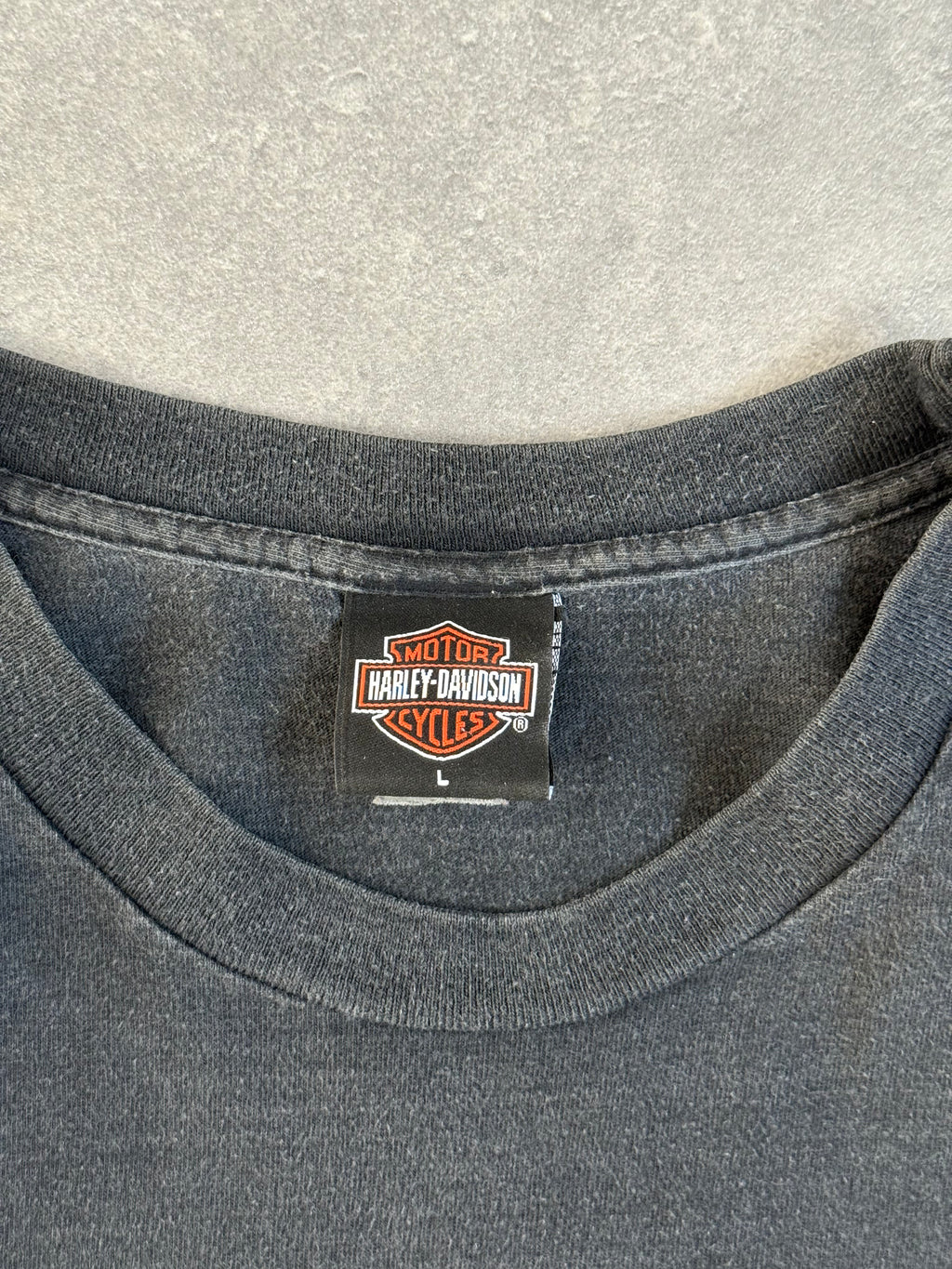 Vintage Harley Davidson Faded Eagle Flame T-shirt