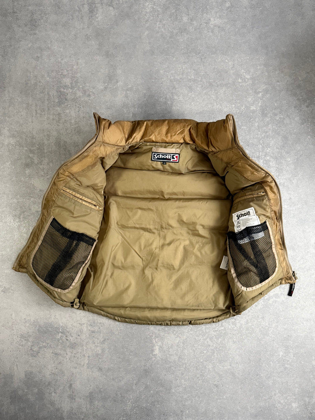Vintage Schott Down Nylon Gilet