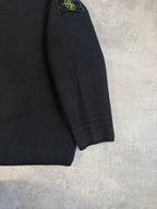AW99 Black Stone Island Roll Neck Knit