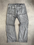 Diesel Grey Denim Baggy Straight Faded Jeans