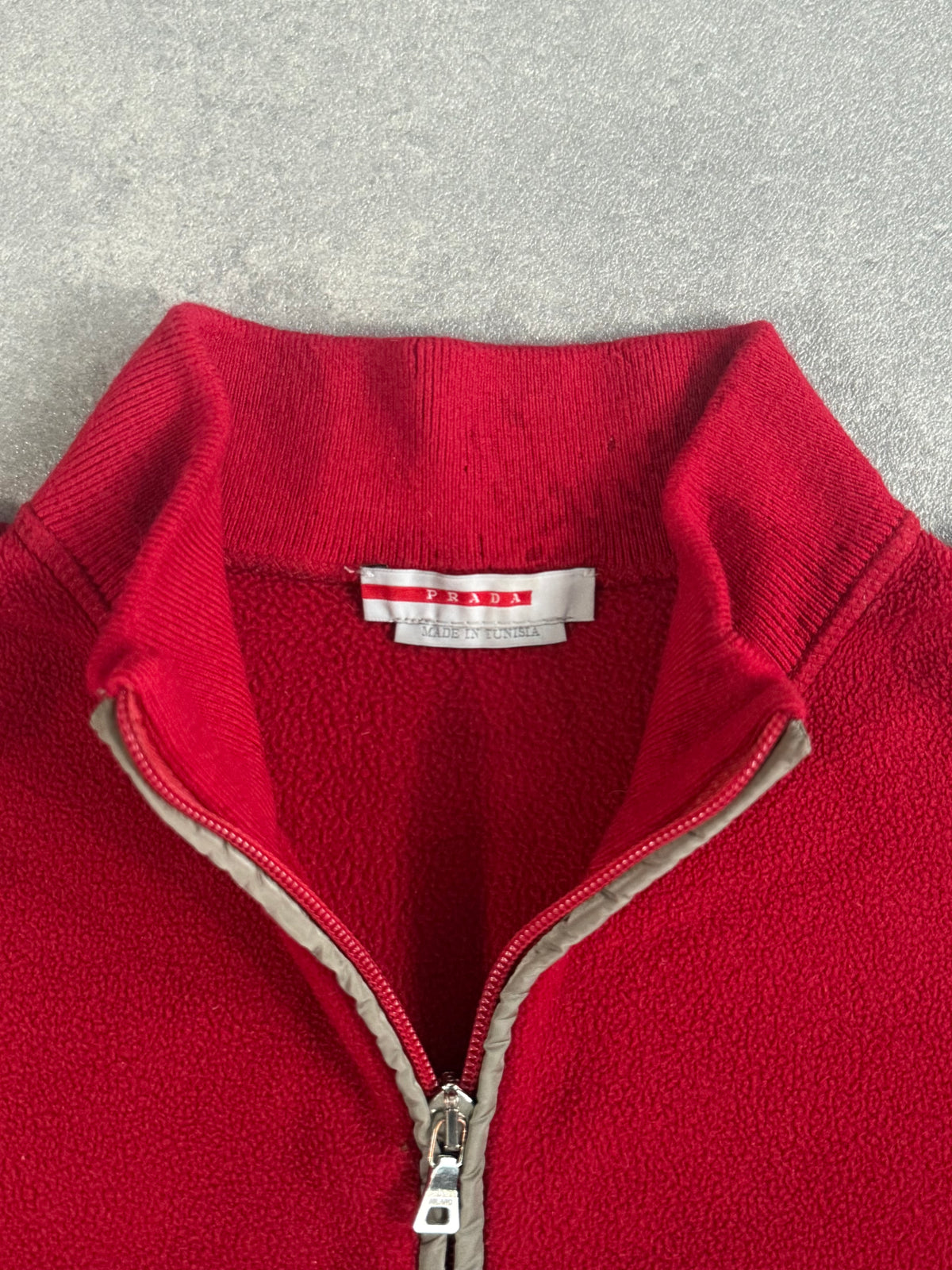 Vintage Red Prada Sport Fleece.