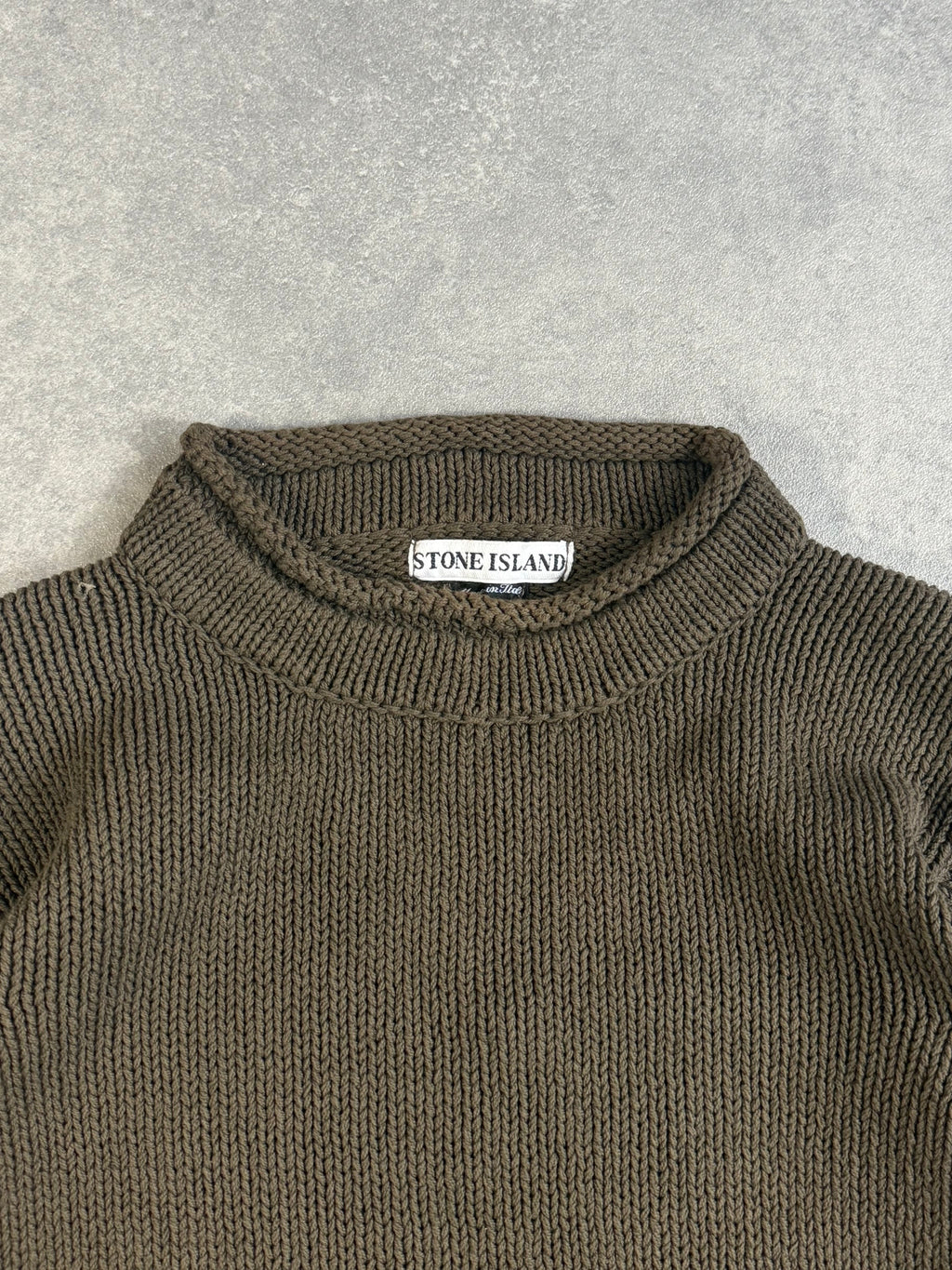 SS00 Stone Island Khaki Knit Jumper