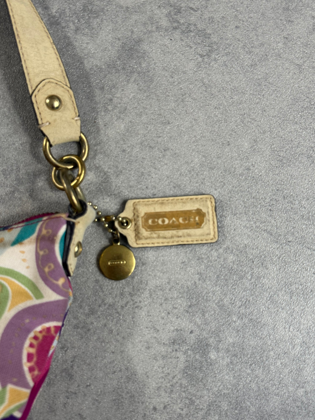 Vintage Coach Poppy Pop C Graffiti Shoulder Bag