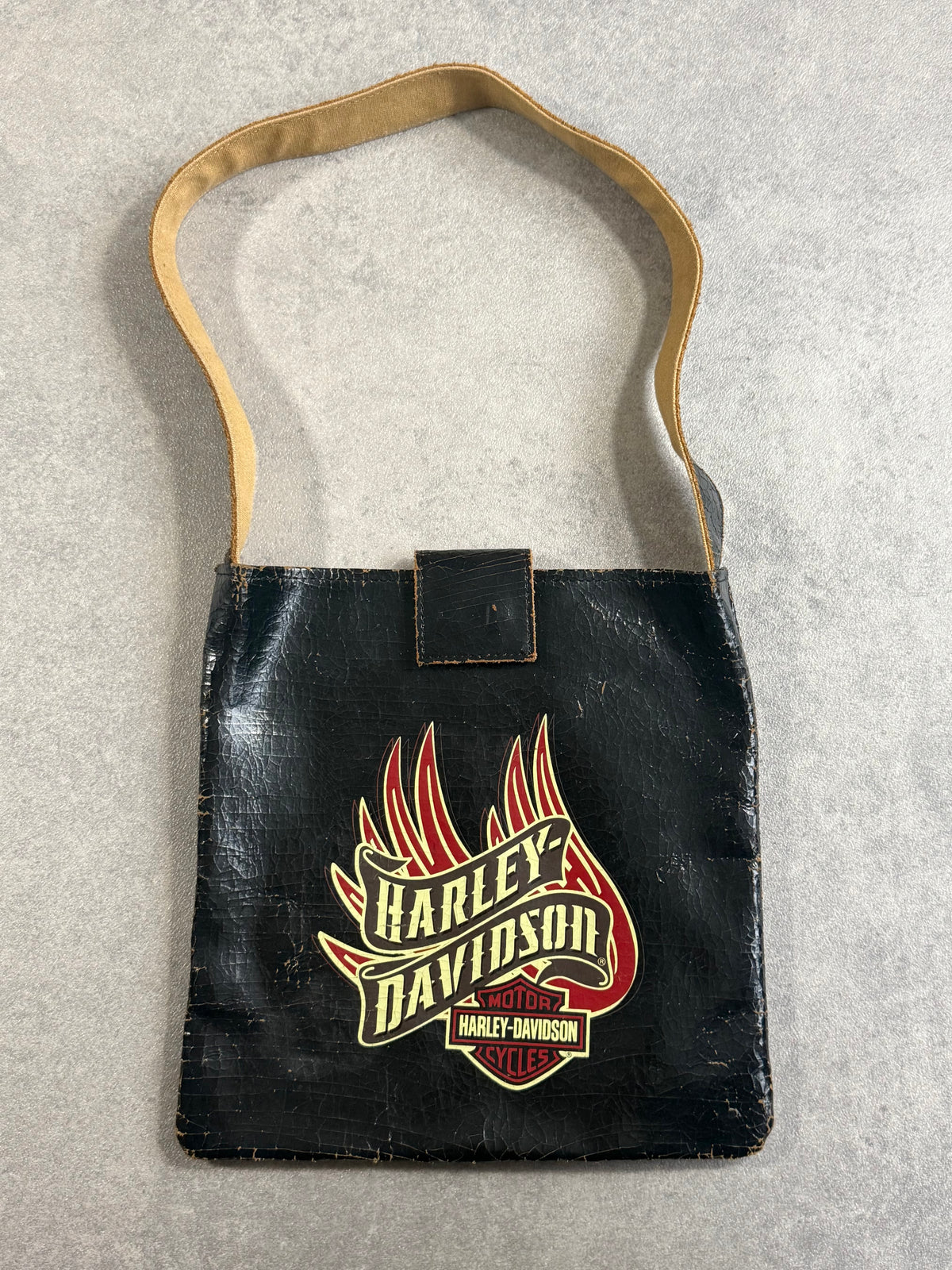 Vintage Harley Davidson Leather Tote