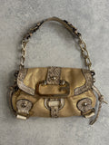 Rare Vintage Guess Gold Python Handbag