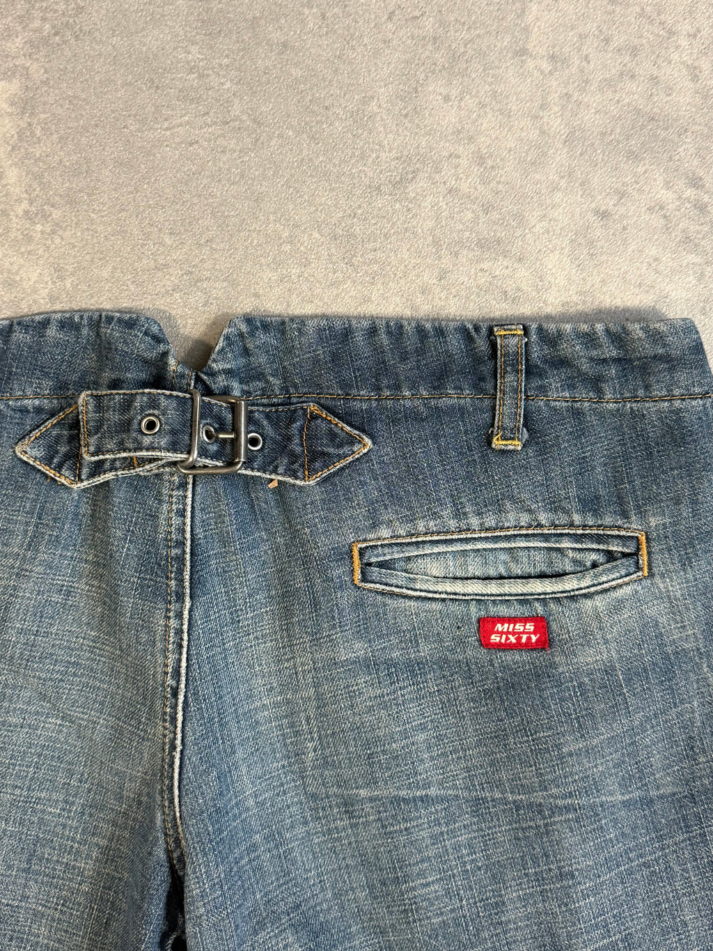 Vintage Miss Sixty Buckle Back Jeans