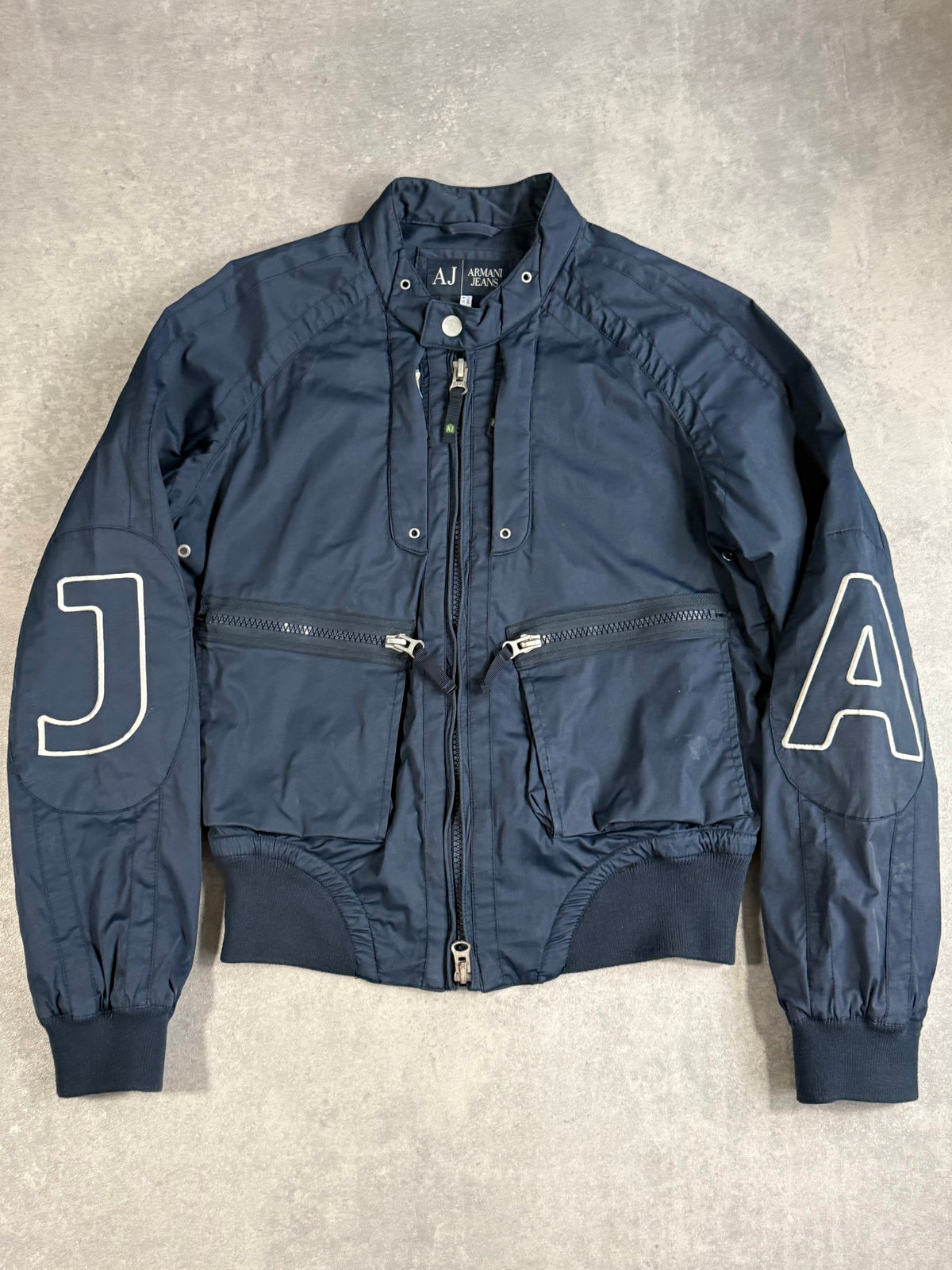 Vintage Armani Jeans Heavy Duty Nylon AJ Spellout Jacket