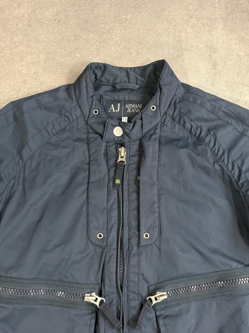 Vintage Armani Jeans Heavy Duty Nylon AJ Spellout Jacket