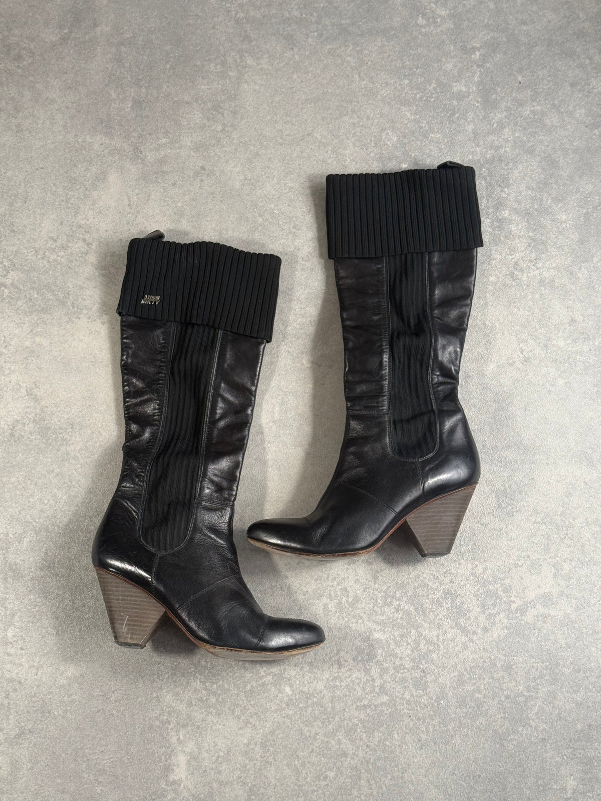 Vintage Miss Sixty Leather Heeled Boot.