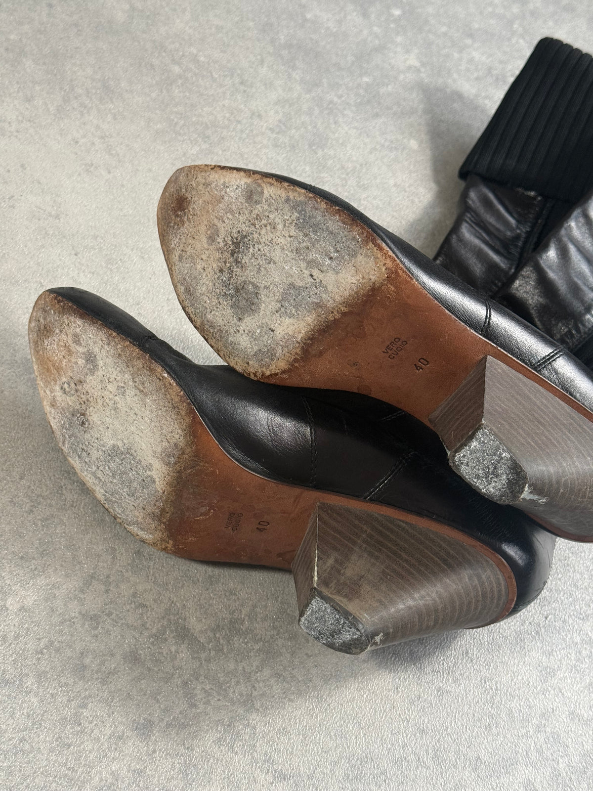 Vintage Miss Sixty Leather Heeled Boot.
