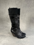 Vintage Miss Sixty Leather Heeled Boot.