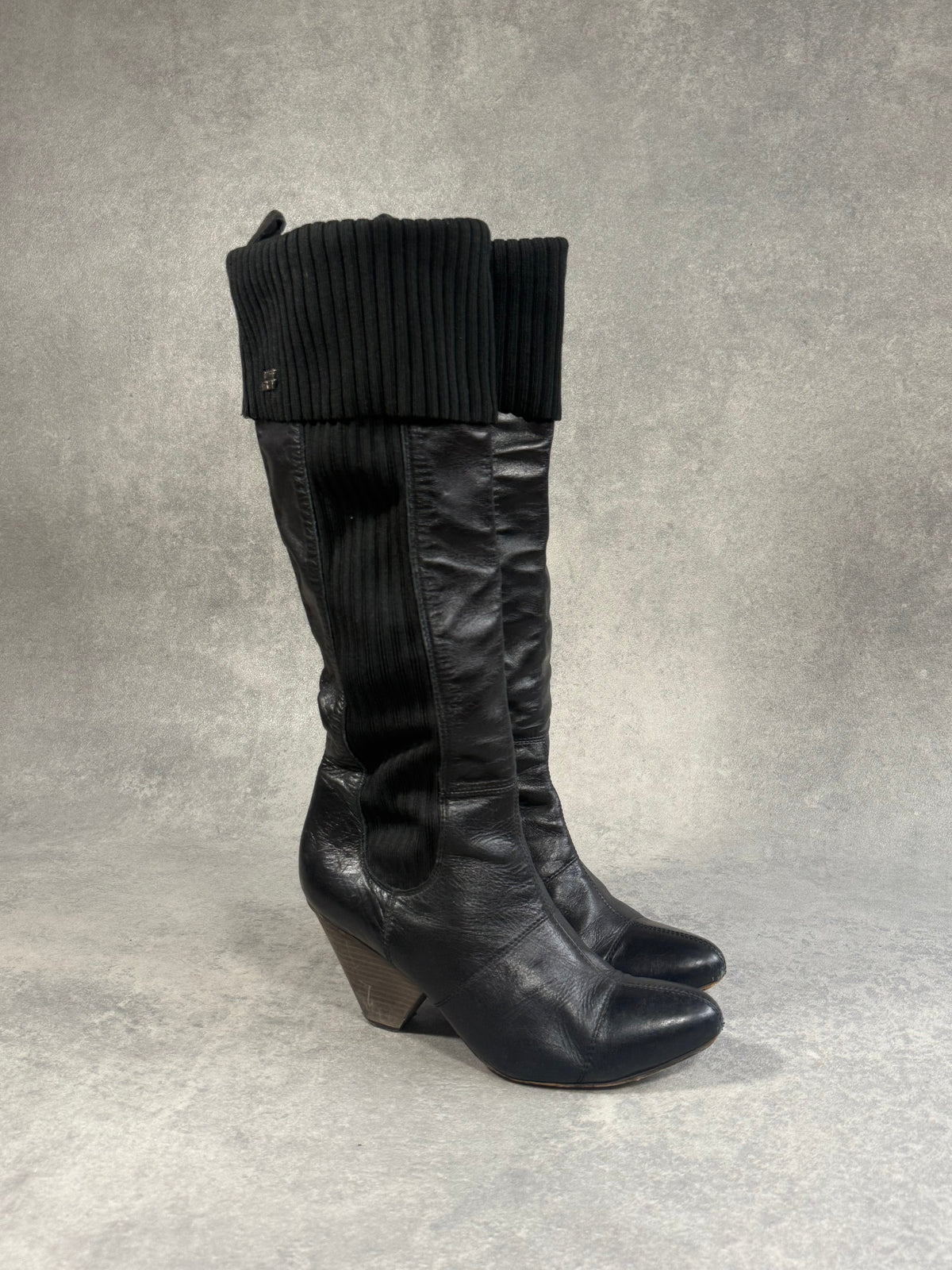 Vintage Miss Sixty Leather Heeled Boot.