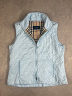 Vintage Burberry Blue Quilted Gilet