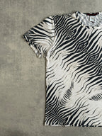 Vintage Roberto Cavalli Zebra Print T-Shirt