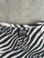 Vintage Roberto Cavalli Zebra Print T-Shirt
