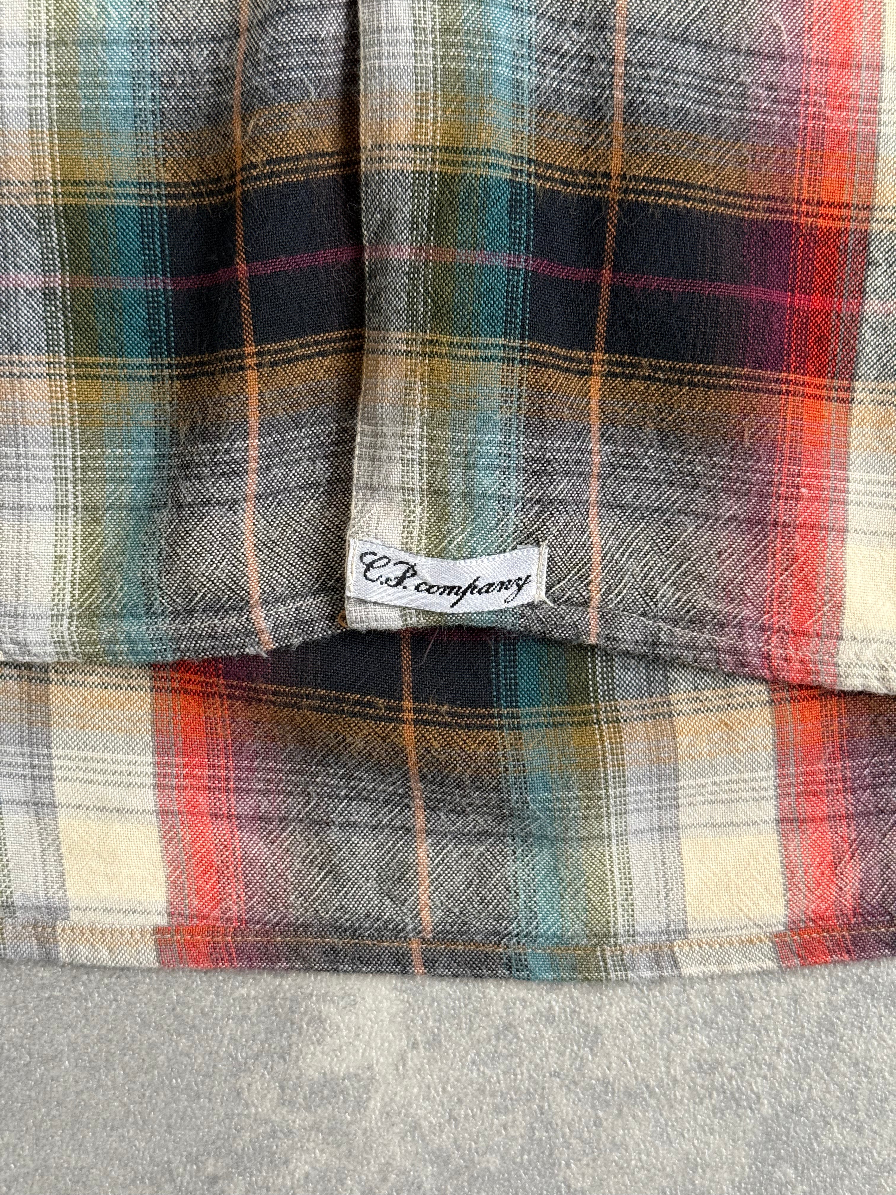 Vintage 1980s CP Company Ideas by Massimo Osti Plaid Flannel Shirt