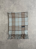 Vintage 90s Burberrys Baby Blue Scarf