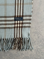 Vintage 90s Burberrys Baby Blue Scarf