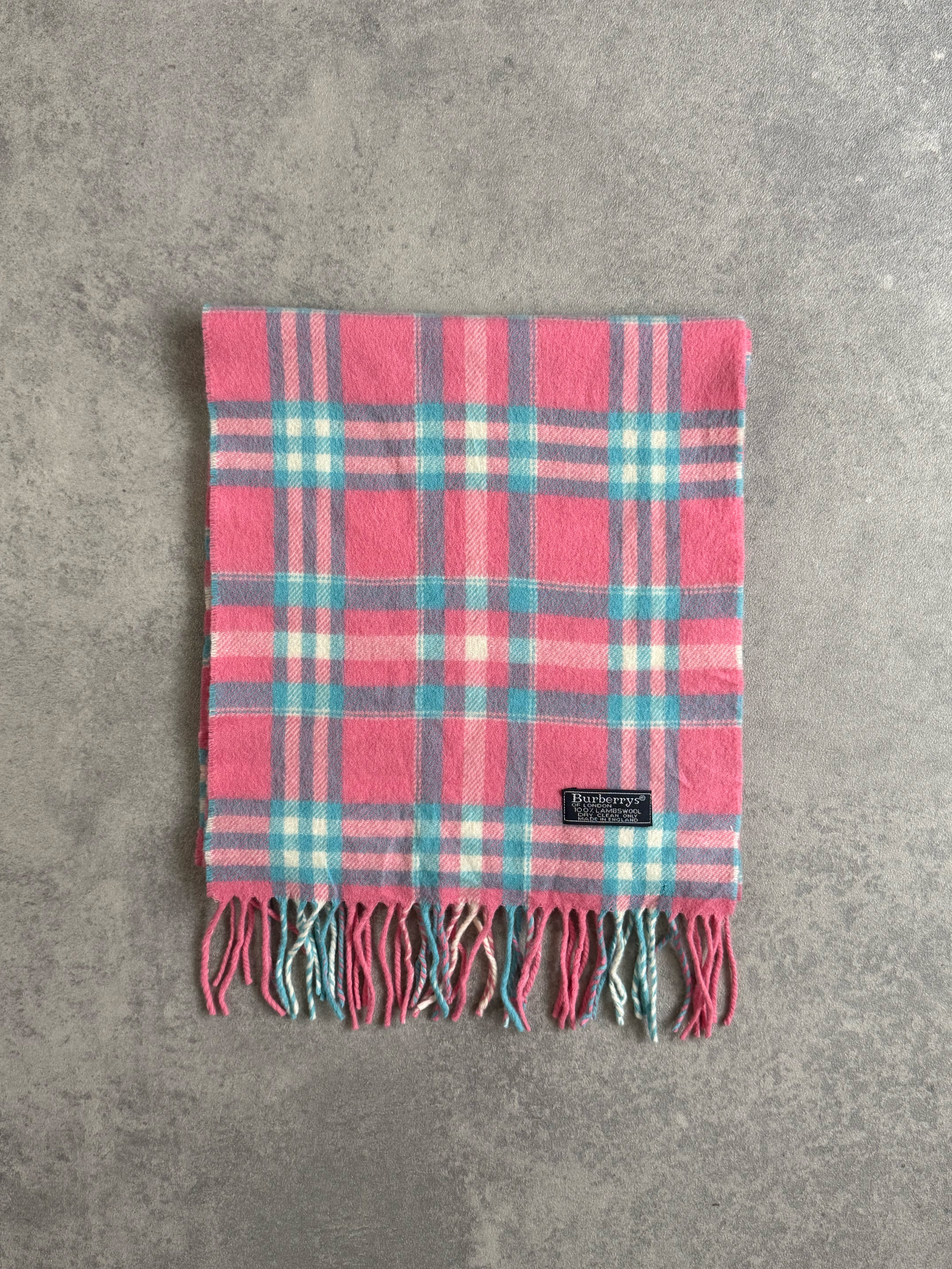Vintage 90s Burberrys Cotton Candy Scarf