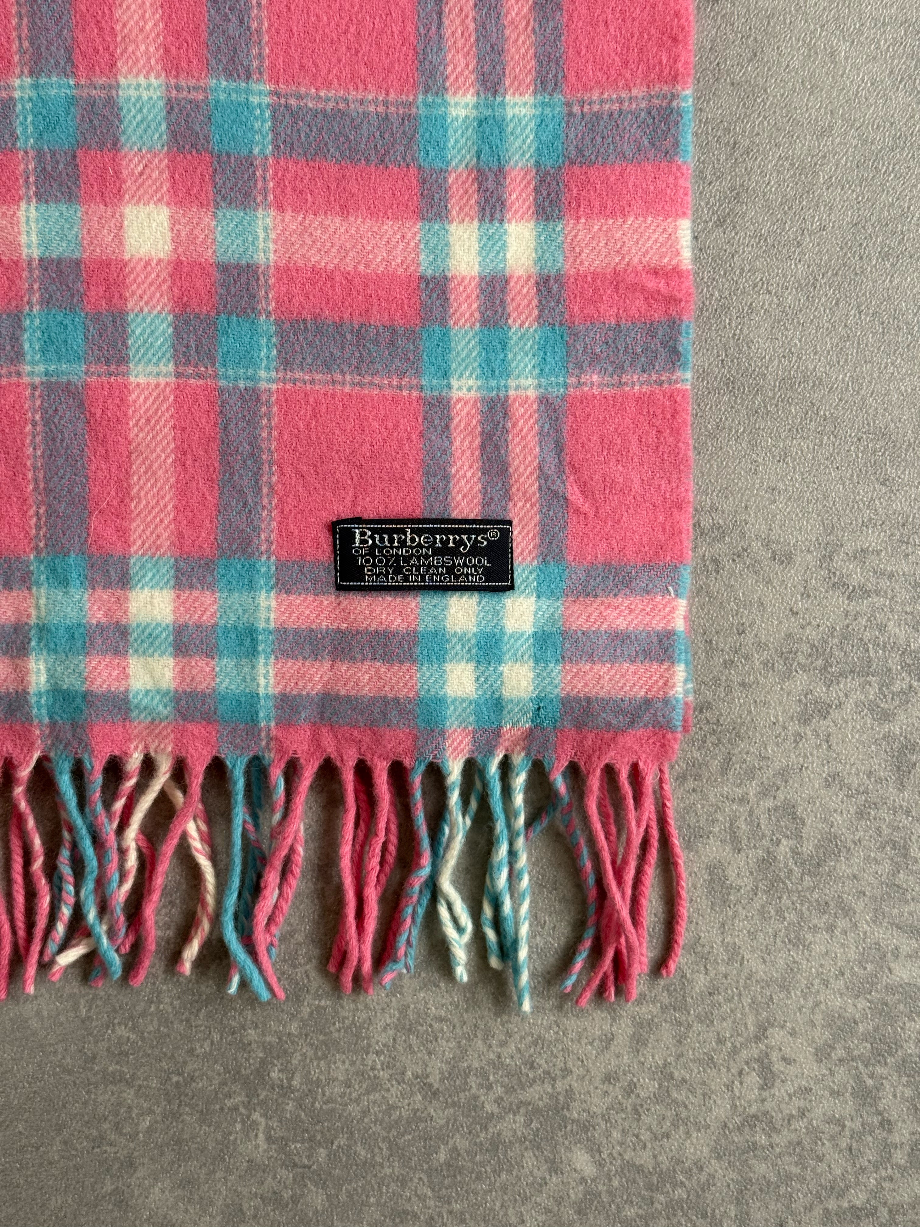 Vintage 90s Burberrys Cotton Candy Scarf
