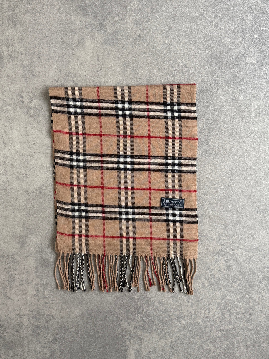 Vintage 90s Burberrys Beige Scarf