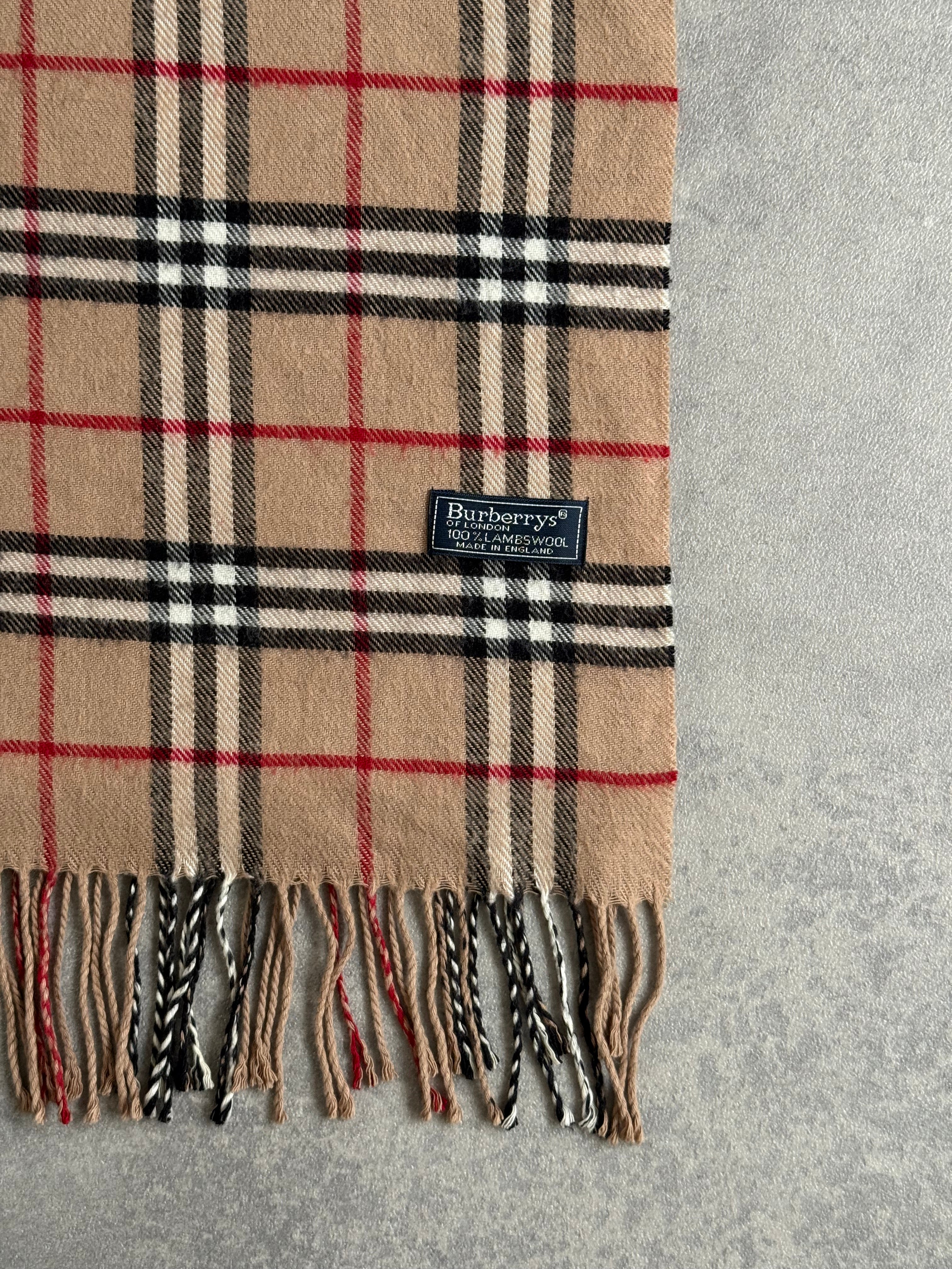 Vintage 90s Burberrys Beige Scarf
