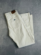 Vintage Armani Jeans Ecru Trousers