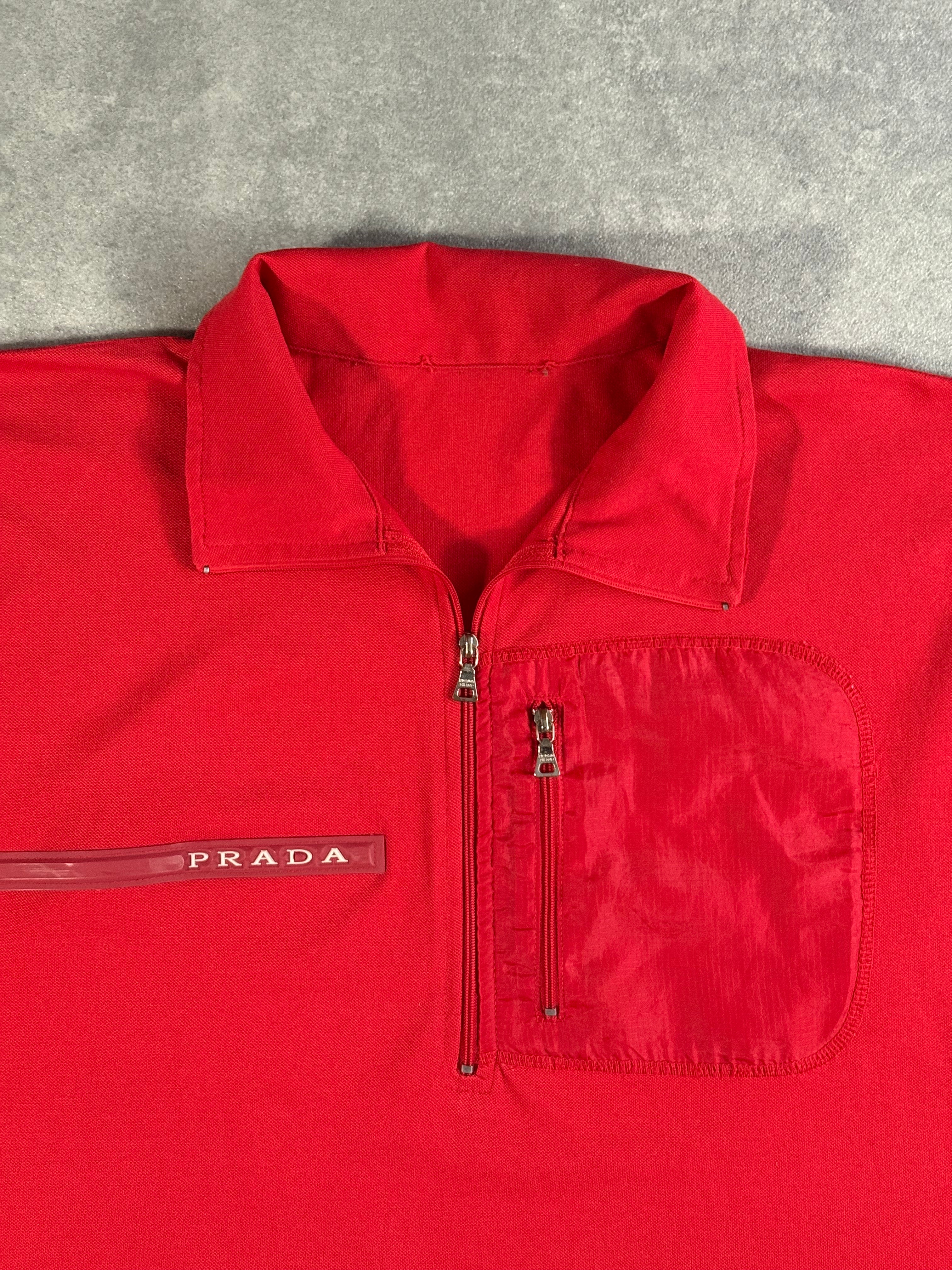 Vintage Prada Sport Zip Up Shirt