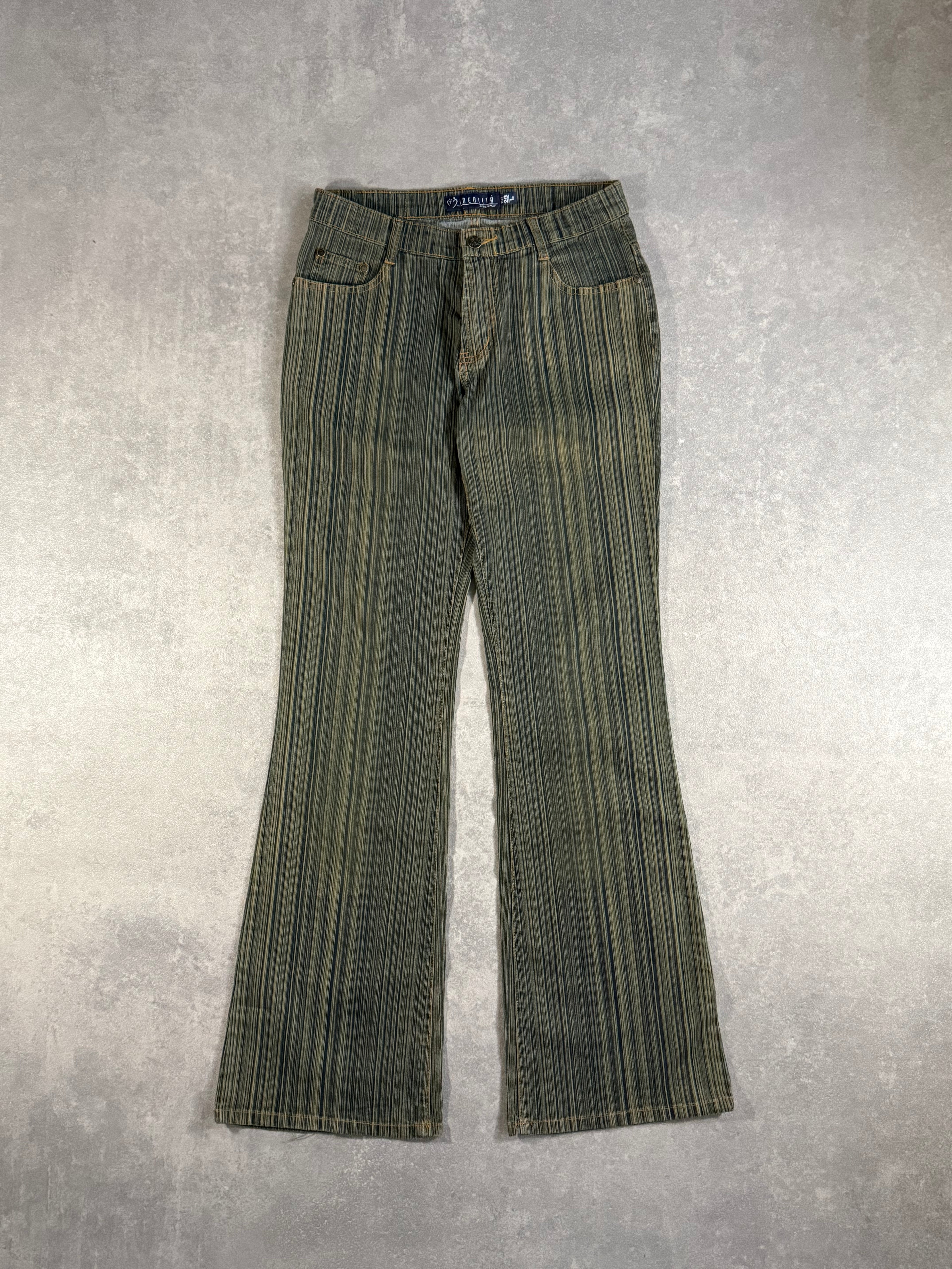 Vintage Y2K Striped Denim Jeans
