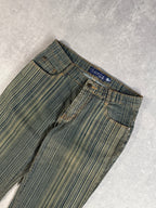 Vintage Y2K Striped Denim Jeans