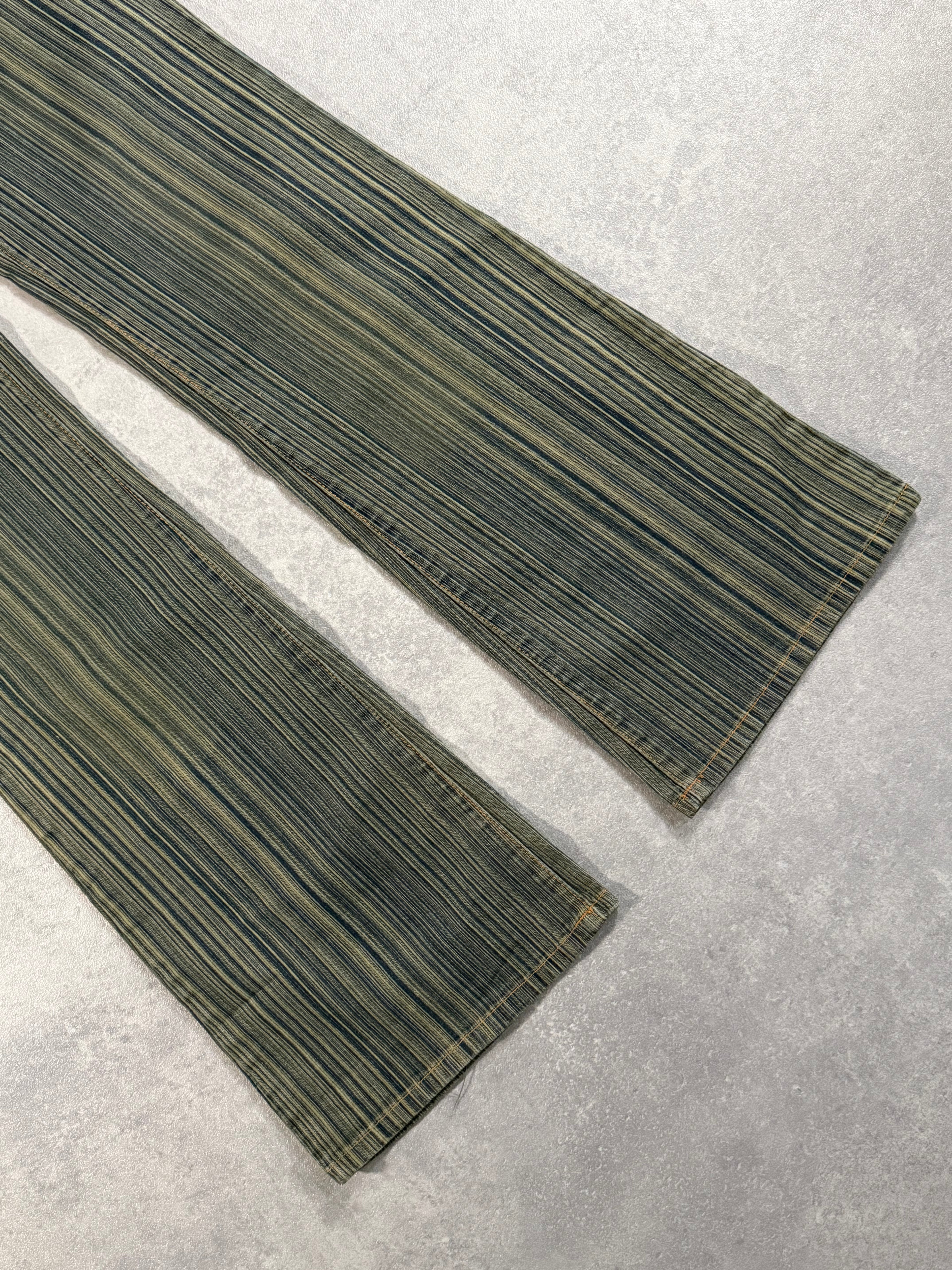 Vintage Y2K Striped Denim Jeans