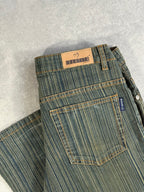 Vintage Y2K Striped Denim Jeans