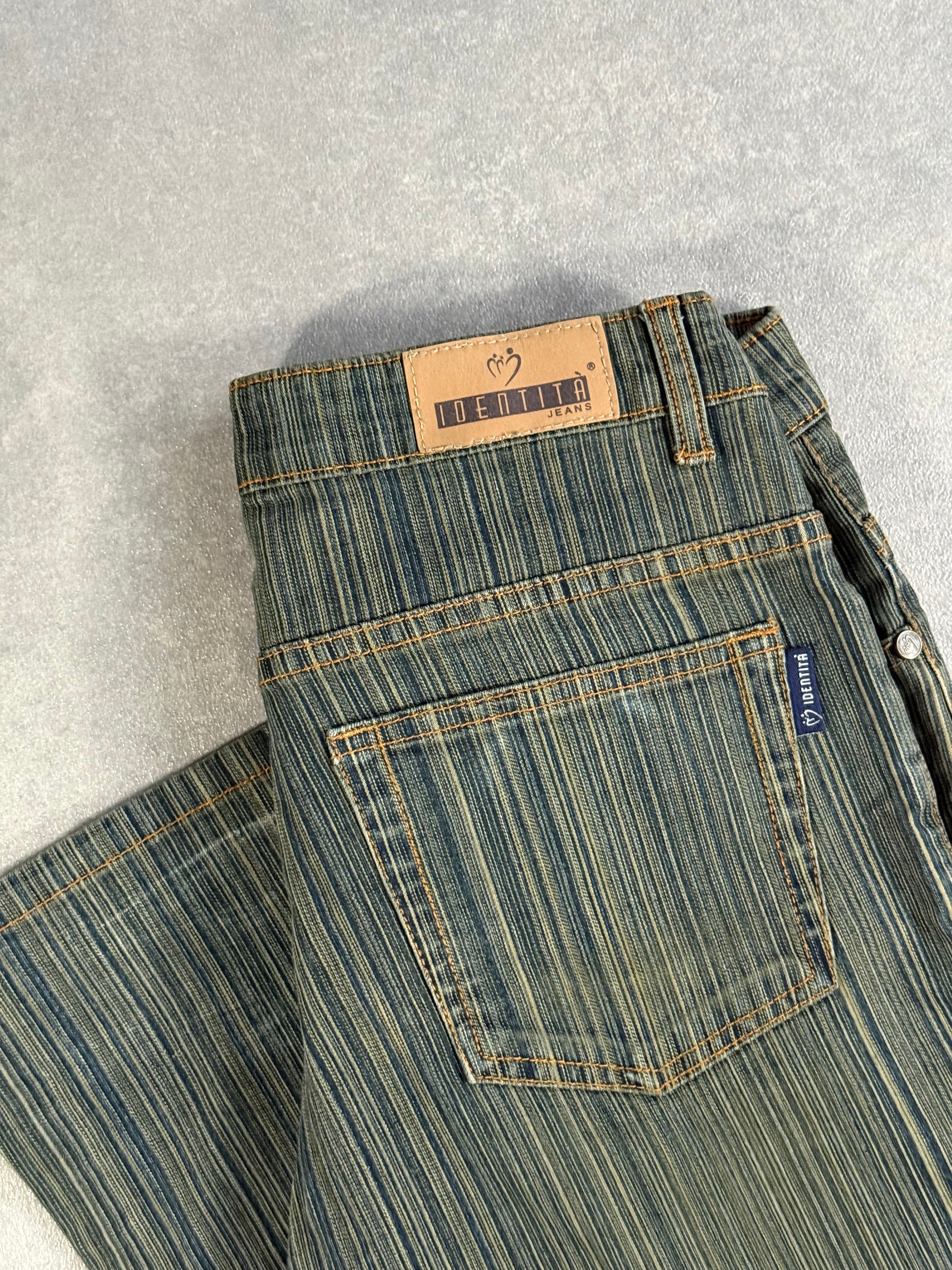 Vintage Y2K Striped Denim Jeans