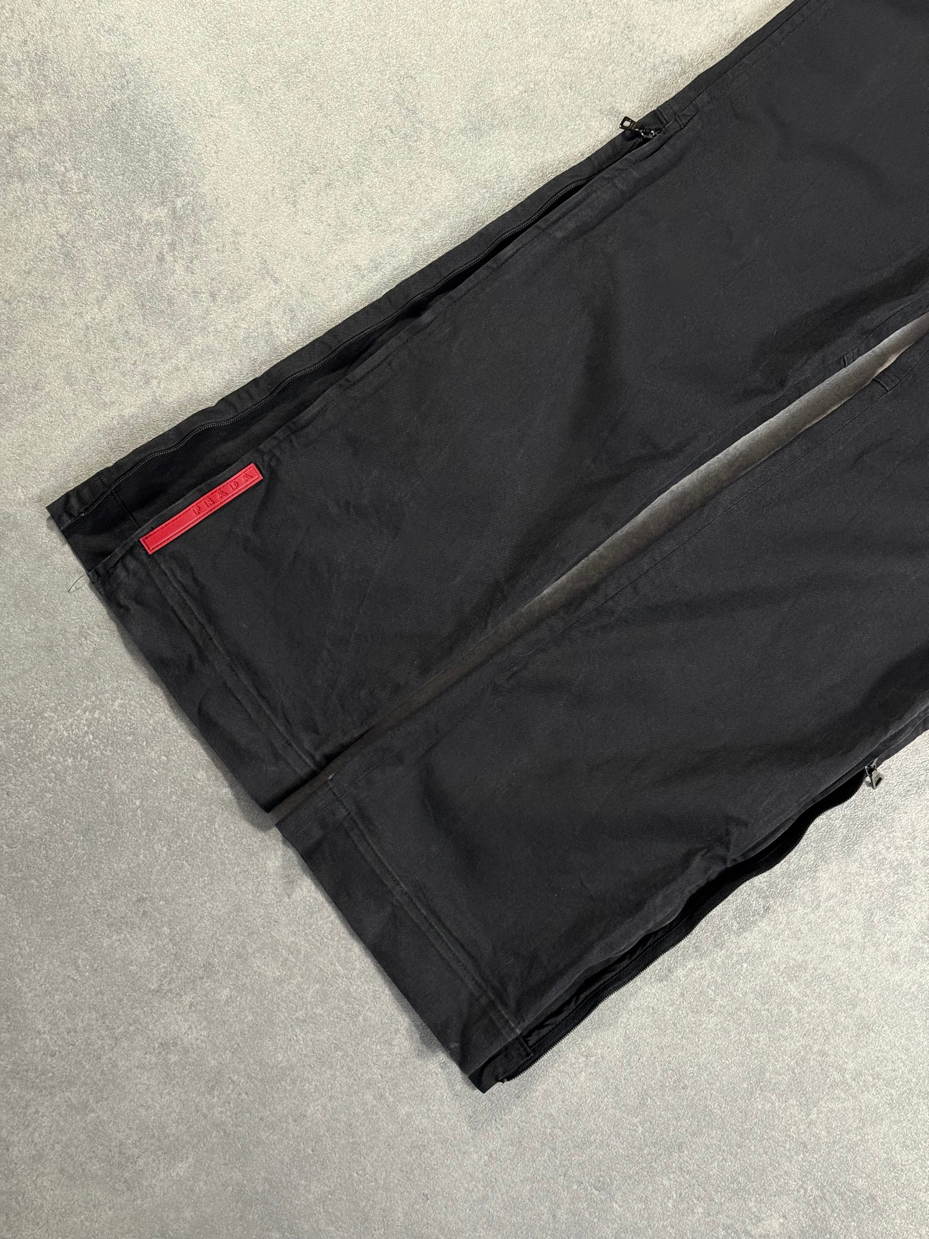 Vintage Prada Sport Zip Trousers