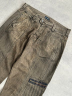 Armani Jeans Utility Panelled Zip Cargo Trousers
