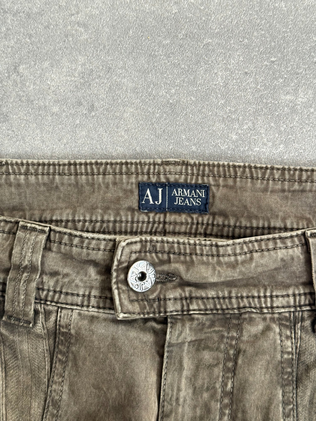 Armani Jeans Utility Panelled Zip Cargo Trousers