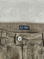 Armani Jeans Utility Panelled Zip Cargo Trousers