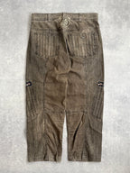 Armani Jeans Utility Panelled Zip Cargo Trousers